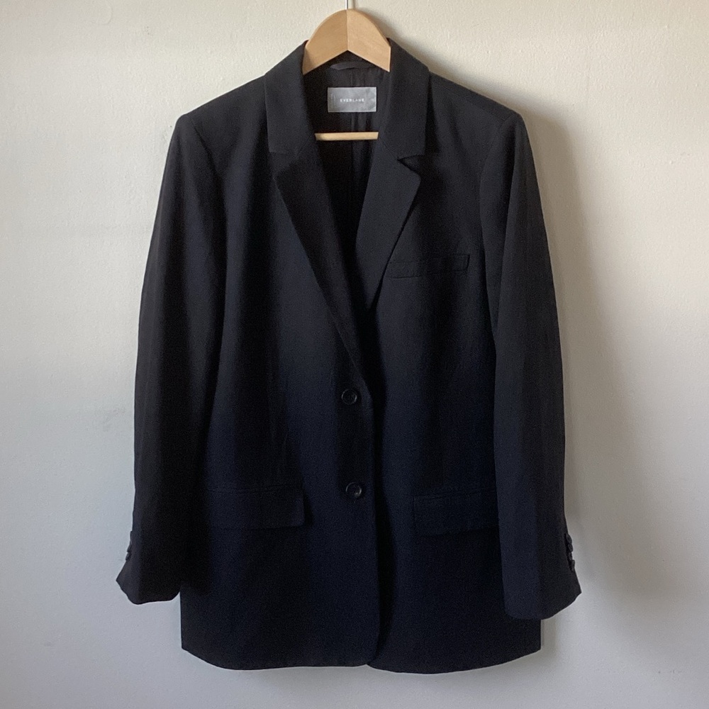 Everlane Black Single-Breasted Blazer